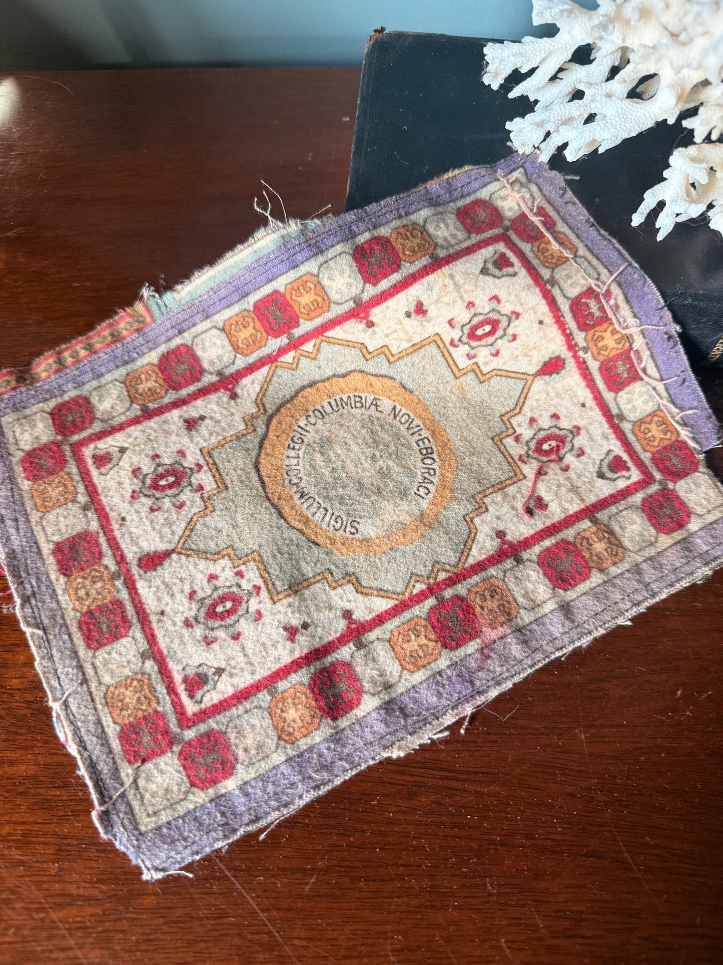 Antique Columbia University Tobacco Felt