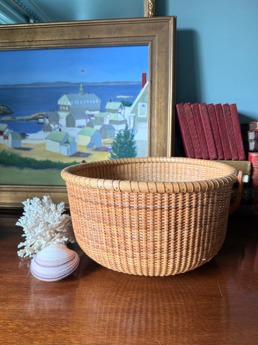 Nantucket Style Large Top Handle Basket