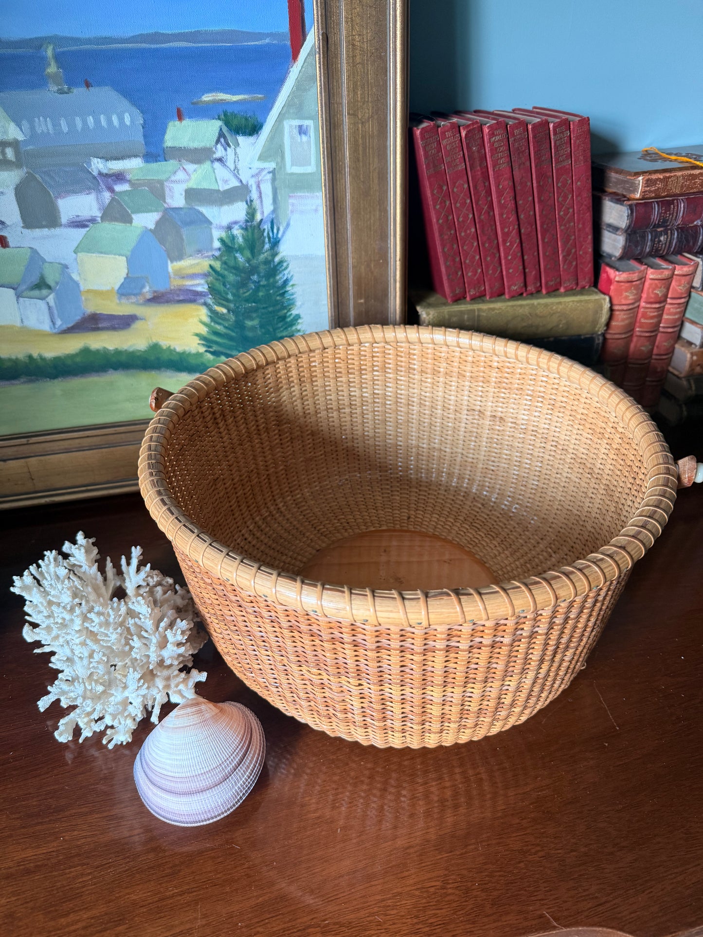 Nantucket Style Large Top Handle Basket