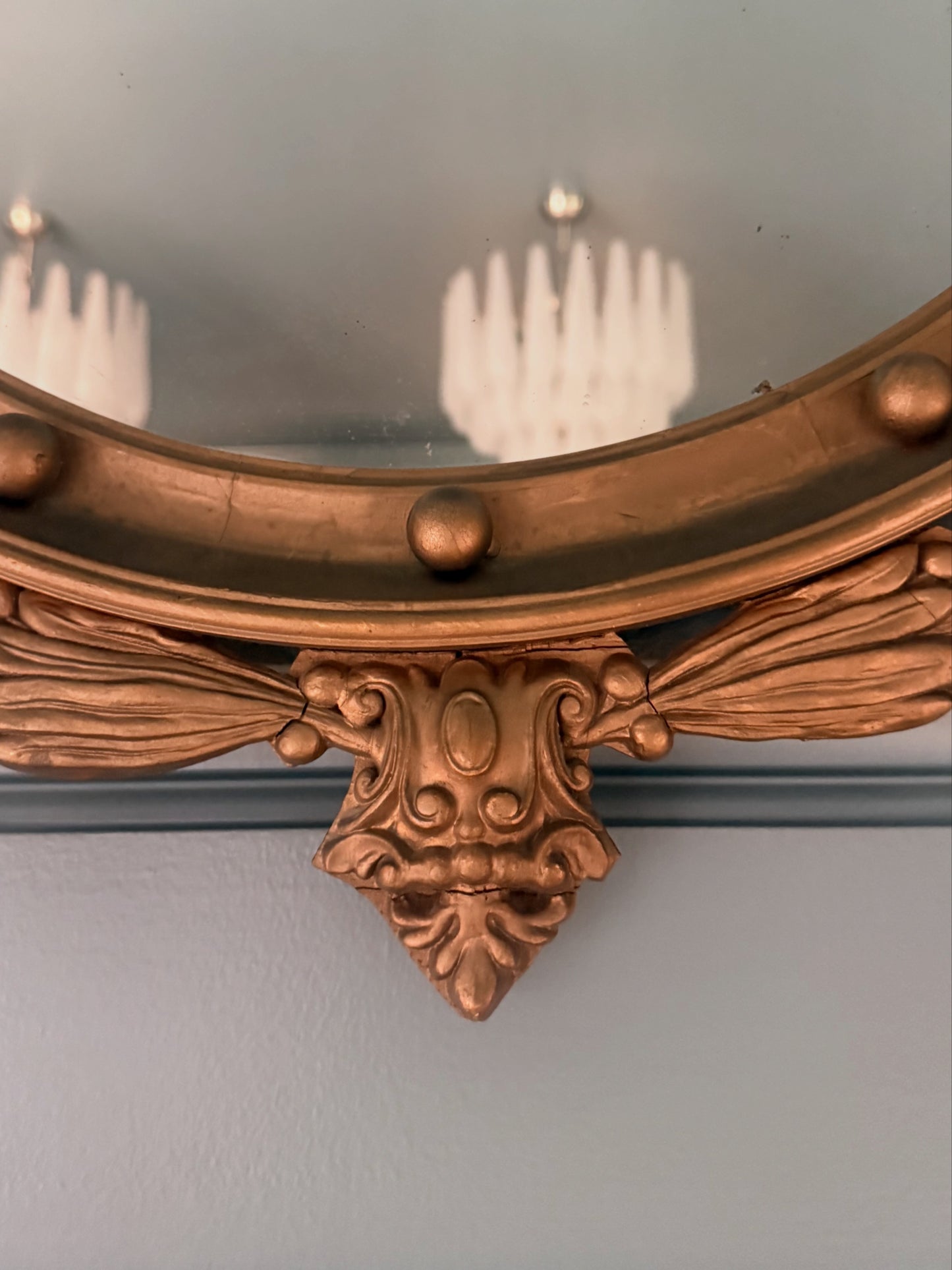 Antique Federal Eagle Mirror
