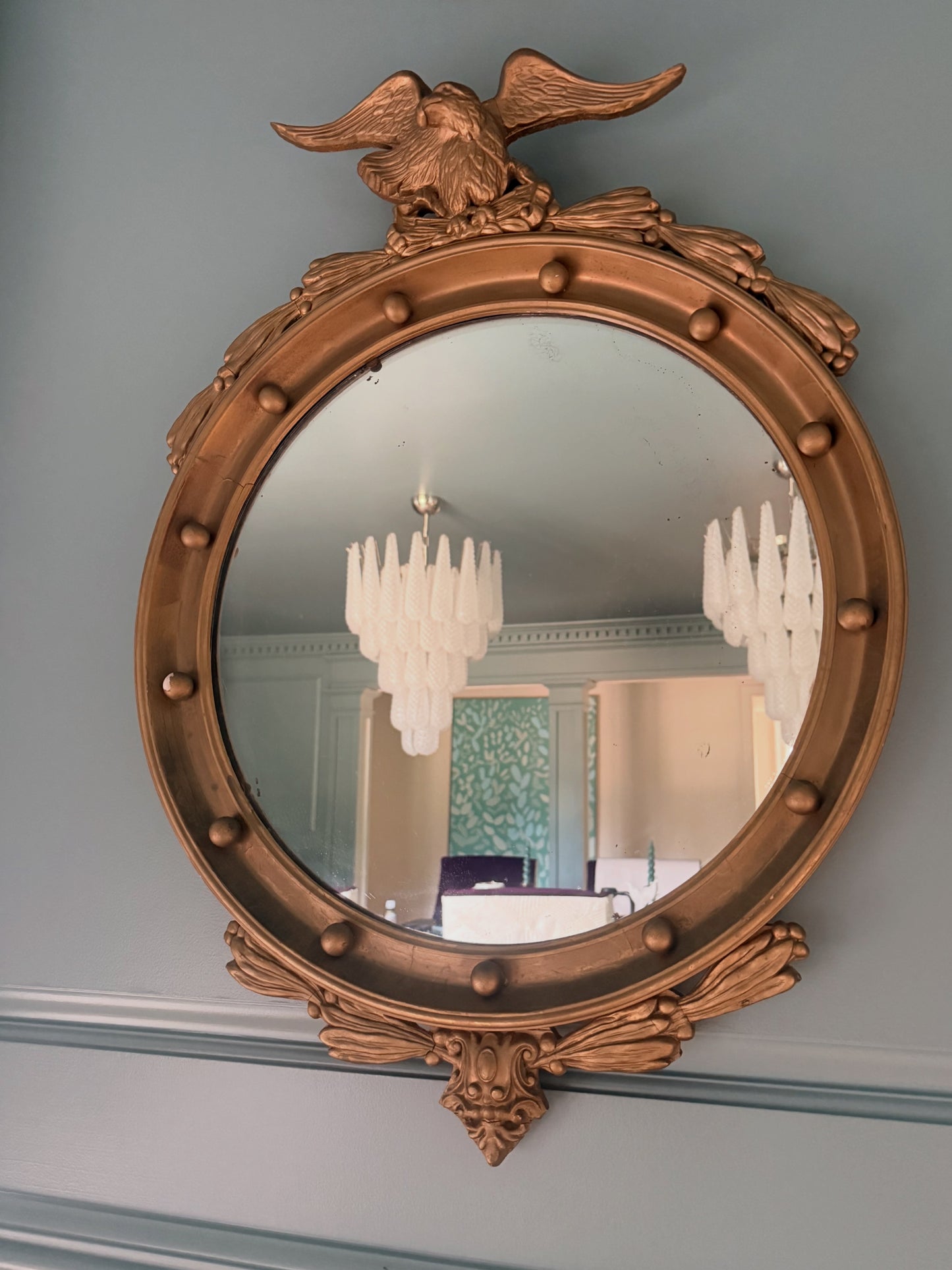 Antique Federal Eagle Mirror